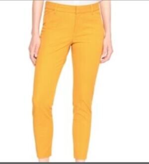 Gap Mustard Yellow Slim City Crop Pants Women’s SZ 14
